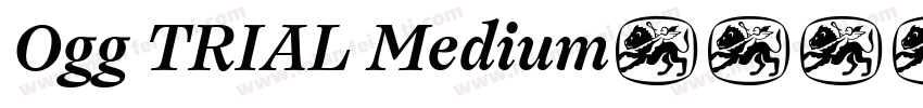 Ogg TRIAL Medium字体转换